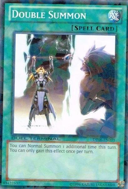 Common, Duel Terminal 6, Limited, Normal Spell, Spell Double Summon [DT06-EN091] Common - Trading Card World