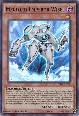 1st Edition, Dark, Effect Monster, Legendary Collection 5D's, Machine, Super Rare Meklord Emperor Wisel [LC5D-EN168] Super Rare - Trading Card World