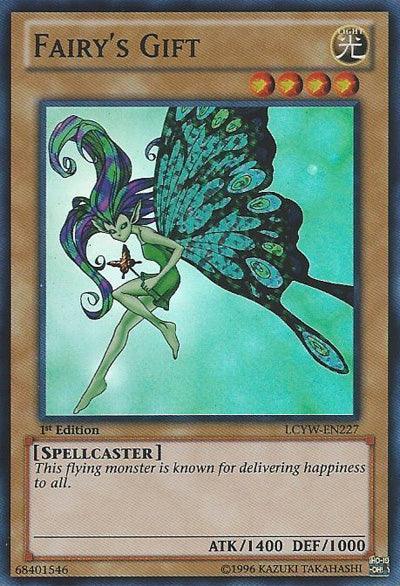 1st Edition, Legendary Collection 3: Yugi's World, Light, Normal Monster, Spellcaster, Super Rare, Unlimited Fairy's Gift [LCYW-EN227] Super Rare - Trading Card World