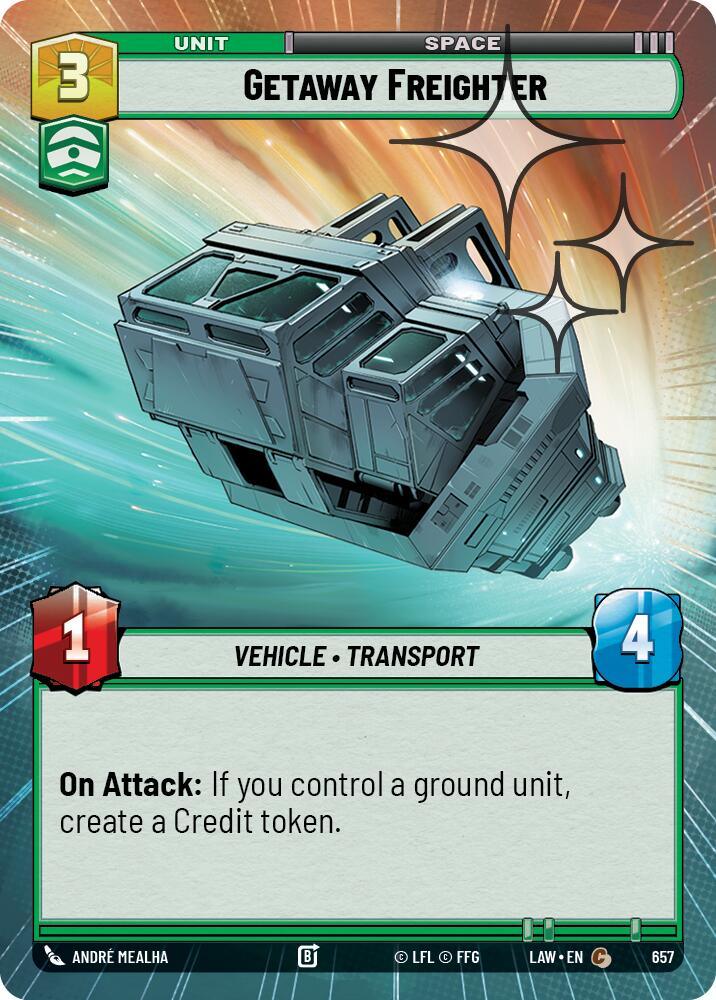 Getaway Freighter (419) (Hyperspace Foil) (419) [A Lawless Time]
