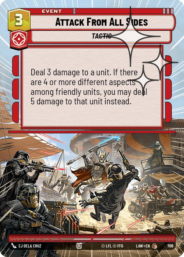 Attack From All Sides (471) (Hyperspace Foil) (471) [A Lawless Time]