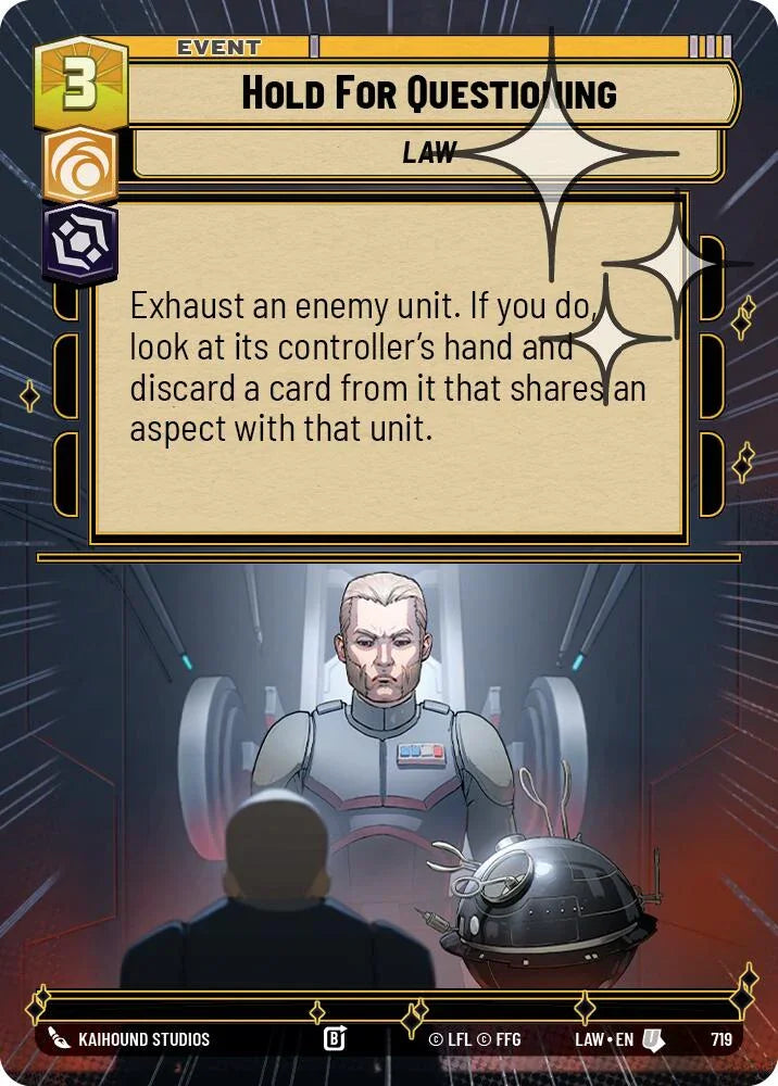 Hold for Questioning (481) (Hyperspace Foil) (481) [A Lawless Time]
