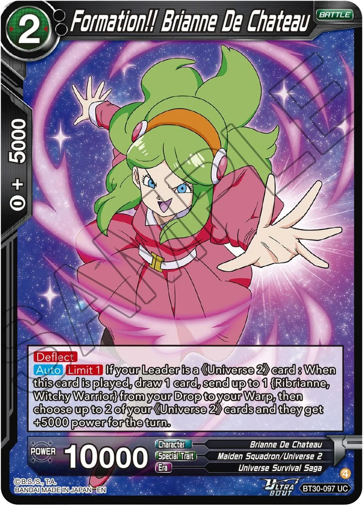 Formation!! Brianne De Chateau (BT30-097) [Three Glorious Fighters]