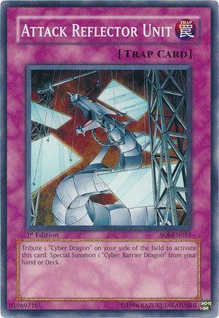 1st Edition, Common, Normal Trap, Shadow of Infinity, Trap, Unlimited Attack Reflector Unit [SOI-EN051] Common - Trading Card World