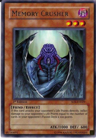 1st Edition, Dark, Effect Monster, Fiend, Rare, Shadow of Infinity, Unlimited Memory Crusher [SOI-EN029] Rare - Trading Card World