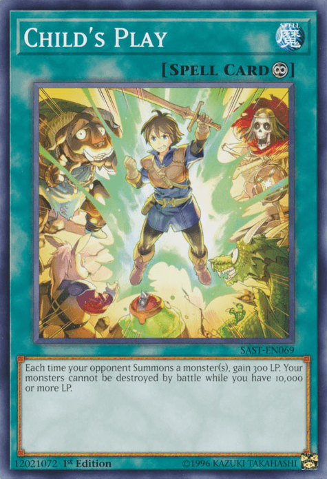 1st Edition, Common, Continuous Spell, Savage Strike, Spell, Unlimited Child's Play [SAST-EN069] Common - Trading Card World
