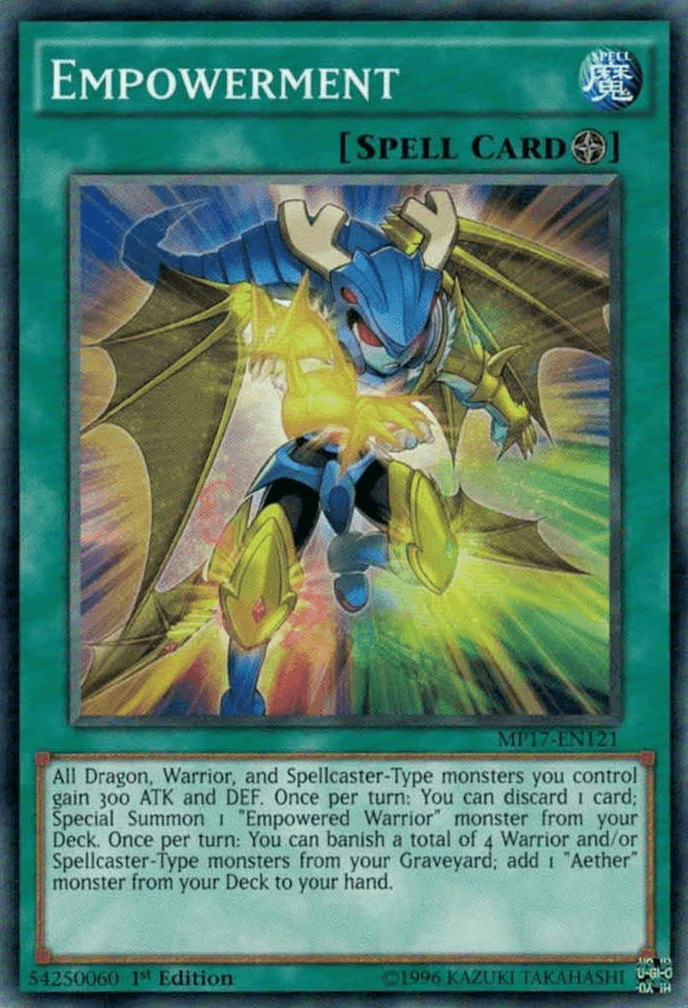 1st Edition, 2017 Mega-Tins Mega Pack, Common, Field Spell, Spell Empowerment [MP17-EN121] Common - Trading Card World