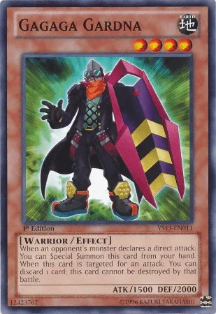 1st Edition, Common, Earth, Effect Monster, Super Starter: V for Victory, Warrior Gagaga Gardna [YS13-EN011] Common - Trading Card World