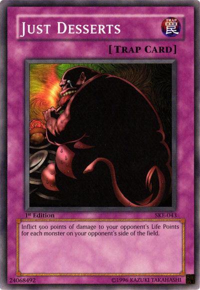 1st Edition, Common, Normal Trap, Starter Deck: Kaiba Evolution, Trap, Unlimited Just Desserts [SKE-043] Common - Trading Card World
