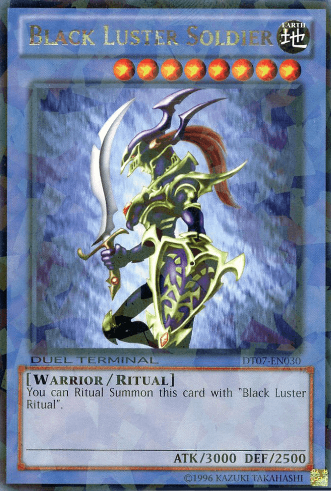Duel Terminal 7, Earth, Limited, Rare, Ritual Monster, Warrior Black Luster Soldier [DT07-EN030] Rare - Trading Card World