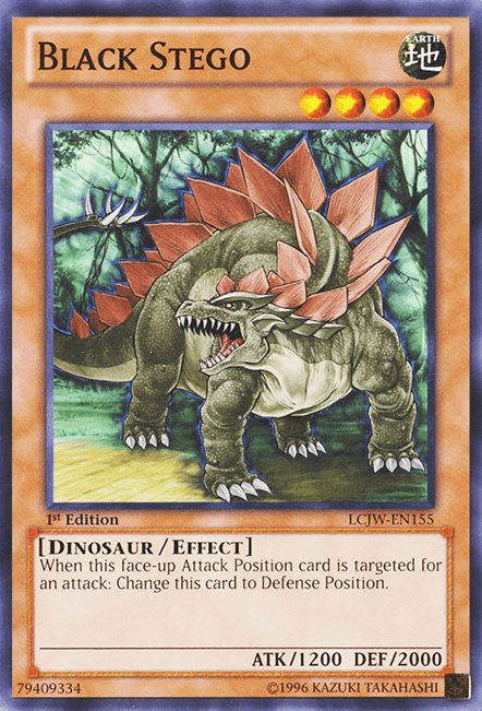 1st Edition, Common, Dinosaur, Earth, Effect Monster, Legendary Collection 4: Joey's World Black Stego [LCJW-EN155] Common - Trading Card World