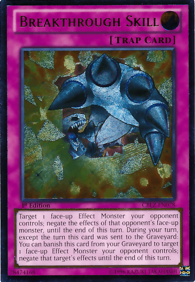 1st Edition, Cosmo Blazer, Normal Trap, Trap, Ultimate Rare, Unlimited Breakthrough Skill [CBLZ-EN078] Ultimate Rare - Trading Card World