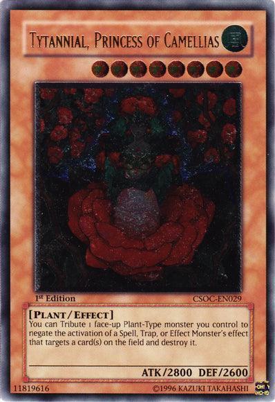 1st Edition, Crossroads of Chaos, Effect Monster, Plant, Ultimate Rare, Unlimited, Wind Tytannial, Princess of Camellias (UTR) [CSOC-EN029] Ultimate Rare - Trading Card World