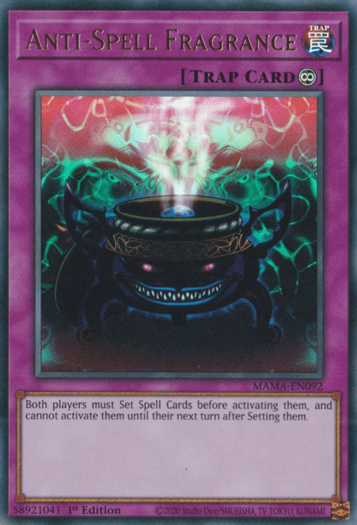 1st Edition, Continuous Trap, Magnificent Mavens, Trap, Ultra Rare Anti-Spell Fragrance [MAMA-EN092] Ultra Rare - Trading Card World