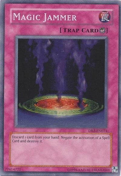 Counter Trap, Dark Beginning 2, Super Rare, Trap, Unlimited Magic Jammer [DB2-EN074] Super Rare - Trading Card World