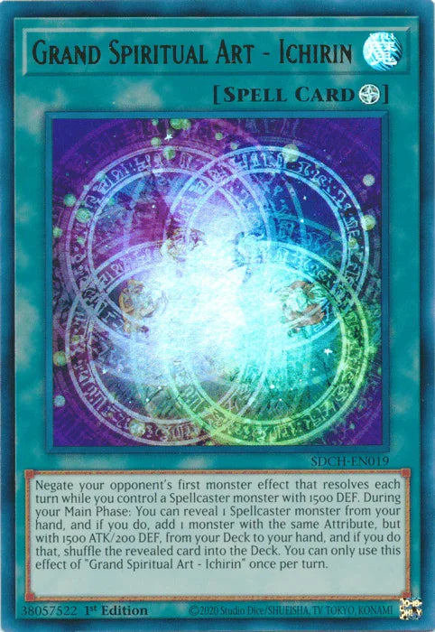1st Edition, Field Spell, Spell, Structure Deck: Spirit Charmers, Ultra Rare Grand Spiritual Art - Ichirin [SDCH-EN019] Ultra Rare - Trading Card World