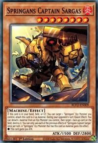1st Edition, Blazing Vortex, Common, Effect Monster, Fire, Machine Springans Captain Sargas [BLVO-EN009] Common - Trading Card World