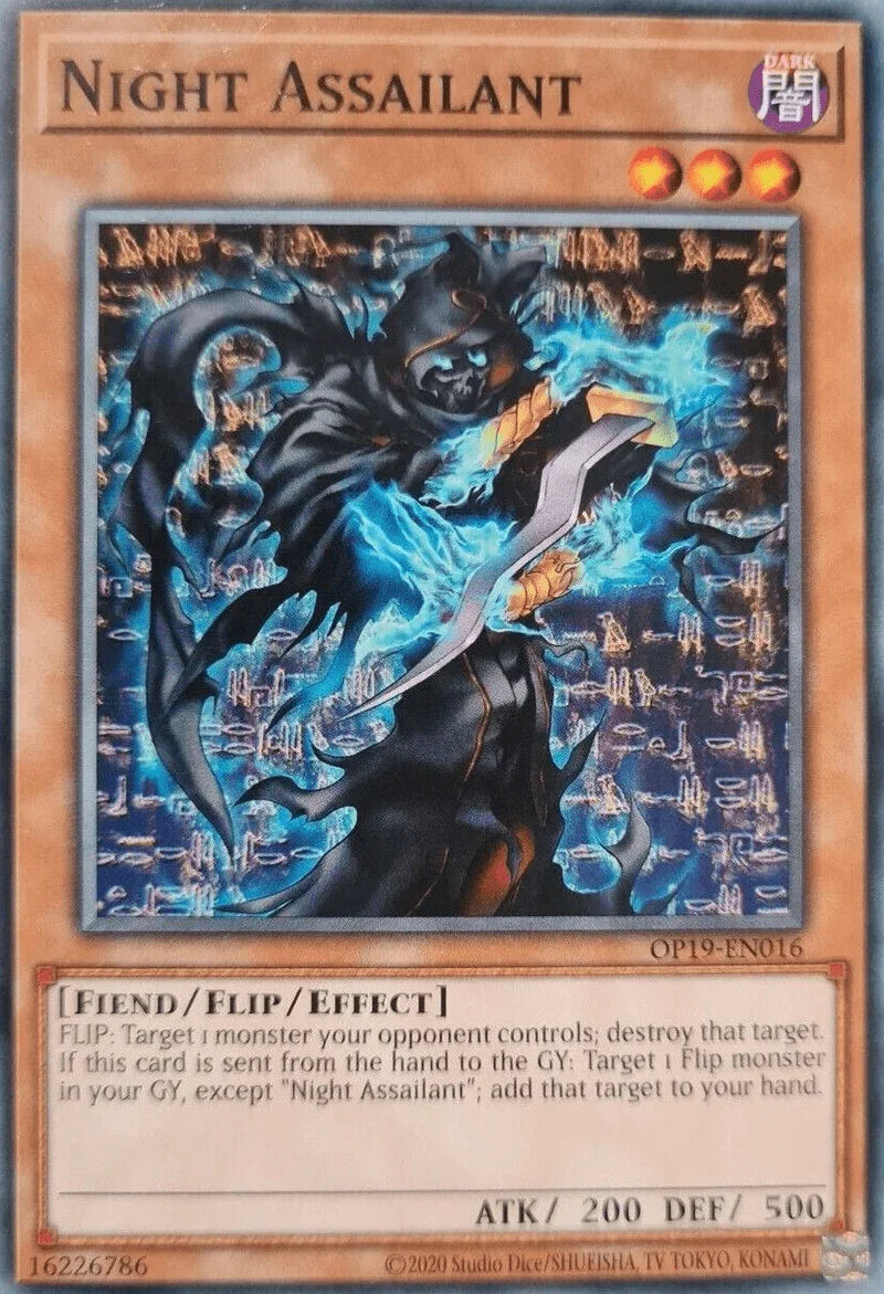 Common, Dark, Fiend, Flip monster, OTS Tournament Pack 19, Unlimited Night Assailant [OP19-EN016] Common - Trading Card World
