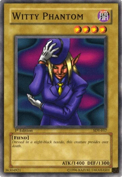 1st Edition, Common, Dark, Fiend, Normal Monster, Starter Deck: Yugi, Unlimited Witty Phantom [SDY-017] Common - Trading Card World