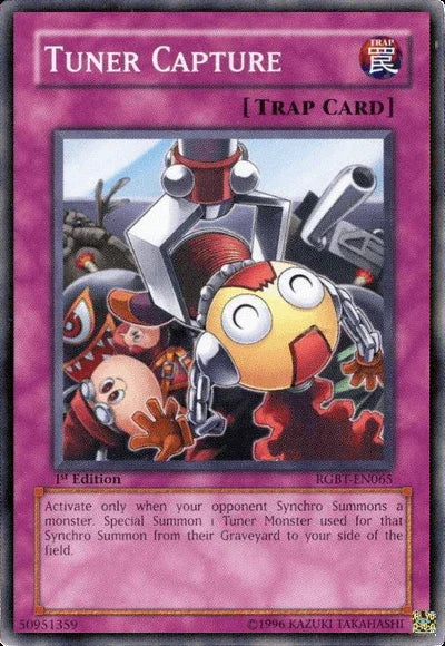 1st Edition, Common, Normal Trap, Raging Battle, Trap, Unlimited Tuner Capture [RGBT-EN065] Common - Trading Card World