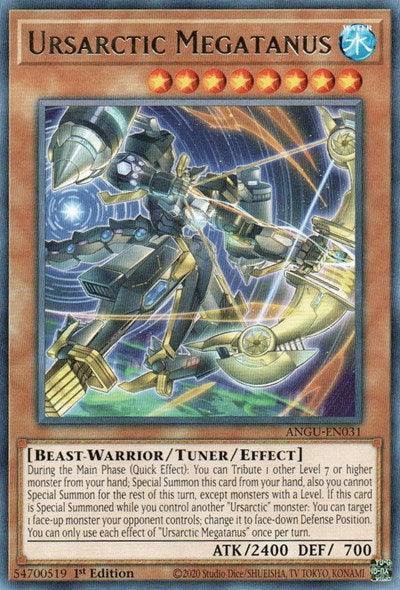 1st Edition, Ancient Guardians, Beast-Warrior, Rare, Tuner/Effect Monster, Water Ursarctic Megatanus (Rare) [ANGU-EN031] Rare - Trading Card World