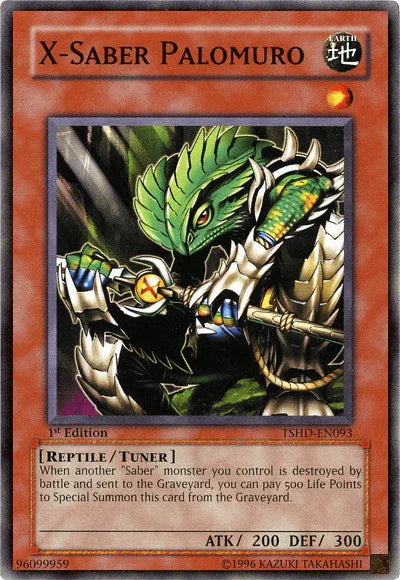1st Edition, Common, Earth, Reptile, The Shining Darkness, Tuner Monster, Unlimited X-Saber Palomuro [TSHD-EN093] Common - Trading Card World