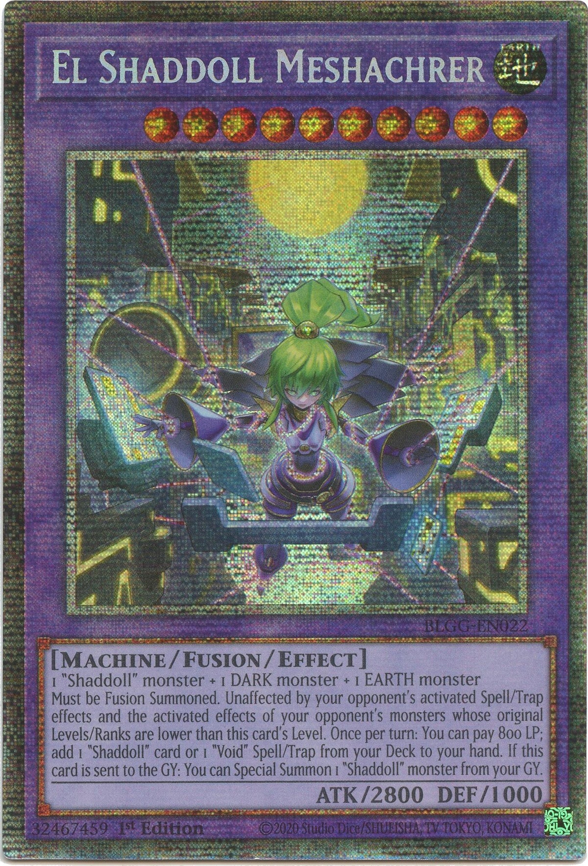 El Shaddoll Meshachrer (Starlight Rare) [BLGG-EN022] Starlight Rare