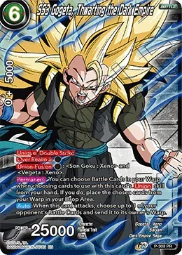 SS3 Gogeta, Thwarting the Dark Empire (Winner Stamp) (P-308_PR) [Tournament Promotion Cards]