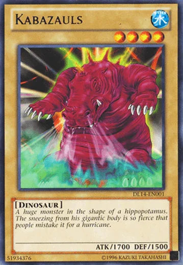 Dinosaur, Duelist League Promo, Normal Monster, Rare, Unlimited, Water Kabazauls (Purple) [DL14-EN001] Rare - Trading Card World