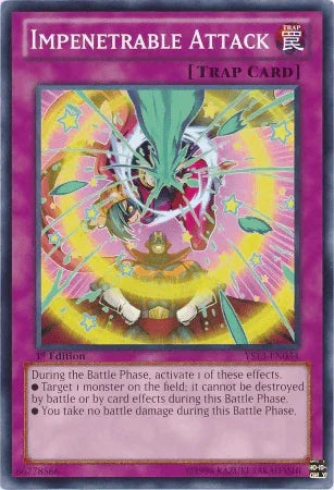 1st Edition, Common, Normal Trap, Super Starter: V for Victory, Trap Impenetrable Attack [YS13-EN034] Common - Trading Card World