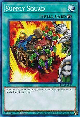 1st Edition, Common, Continuous Spell, Spell, Structure Deck: Mechanized Madness Supply Squad [SR10-EN033] Common - Trading Card World