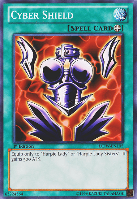 1st Edition, Common, Equip Spell, Legendary Collection 4: Joey's World, Spell Cyber Shield [LCJW-EN105] Common - Trading Card World