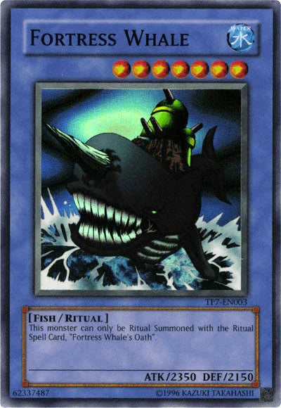Fish, Ritual Monster, Super Rare, Tournament Pack 7, Unlimited, Water Fortress Whale [TP7-EN003] Super Rare - Trading Card World