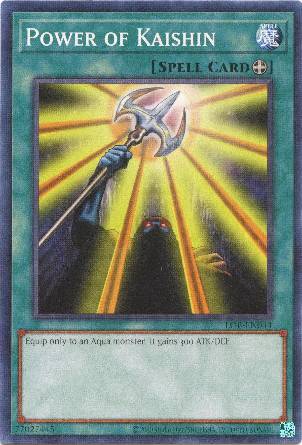 Common, Equip Spell, Legend of Blue Eyes White Dragon (25th Anniversary Edition), Spell, Unlimited Power of Kaishin (25th Anniversary) [LOB-EN044] Common - Trading Card World