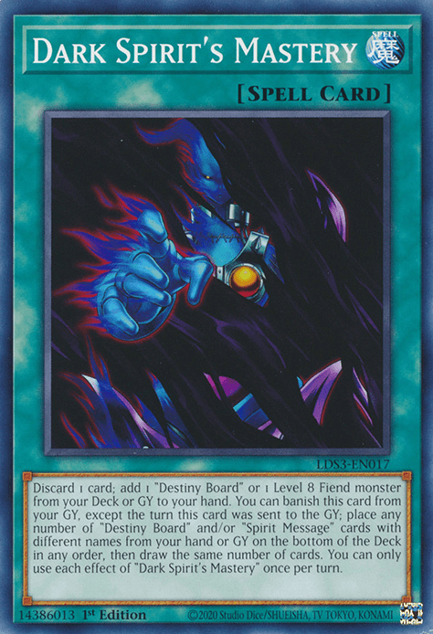 Dark Spirit's Mastery [LDS3-EN017] Common