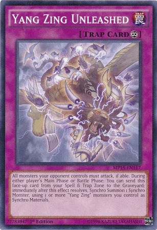 1st Edition, 2015 Mega-Tins Mega Pack, Common, Continuous Trap, Trap Yang Zing Unleashed [MP15-EN117] Common - Trading Card World