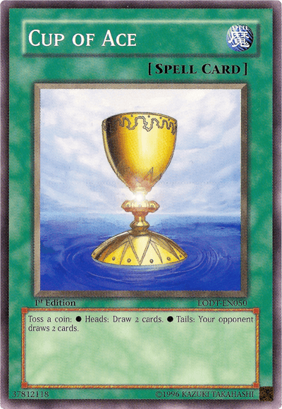 1st Edition, Common, Light of Destruction, Normal Spell, Spell, Unlimited Cup of Ace [LODT-EN050] Common - Trading Card World