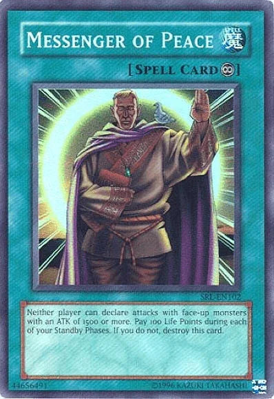 Continuous Spell, Spell, Spell Ruler, Super Rare, Unlimited Messenger of Peace [SRL-102] Super Rare - Trading Card World