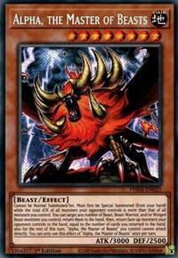 1st Edition, Beast, Earth, Effect Monster, Phantom Rage, Secret Rare Alpha, the Master of Beasts [PHRA-EN023] Secret Rare - Trading Card World