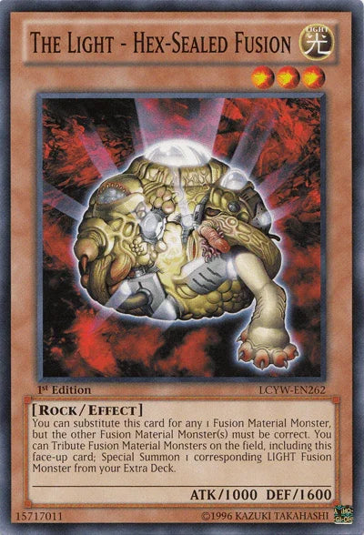 1st Edition, Common, Effect Monster, Legendary Collection 3: Yugi's World, Light, Rock, Unlimited The Light - Hex-Sealed Fusion [LCYW-EN262] Common - Trading Card World
