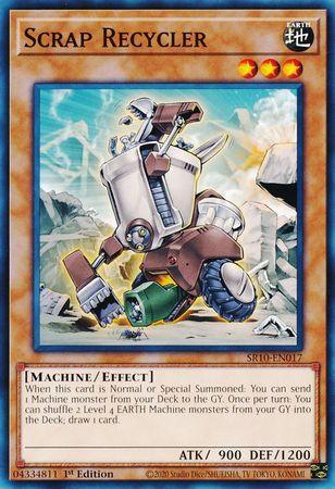 1st Edition, Common, Earth, Effect Monster, Machine, Structure Deck: Mechanized Madness Scrap Recycler [SR10-EN017] Common - Trading Card World