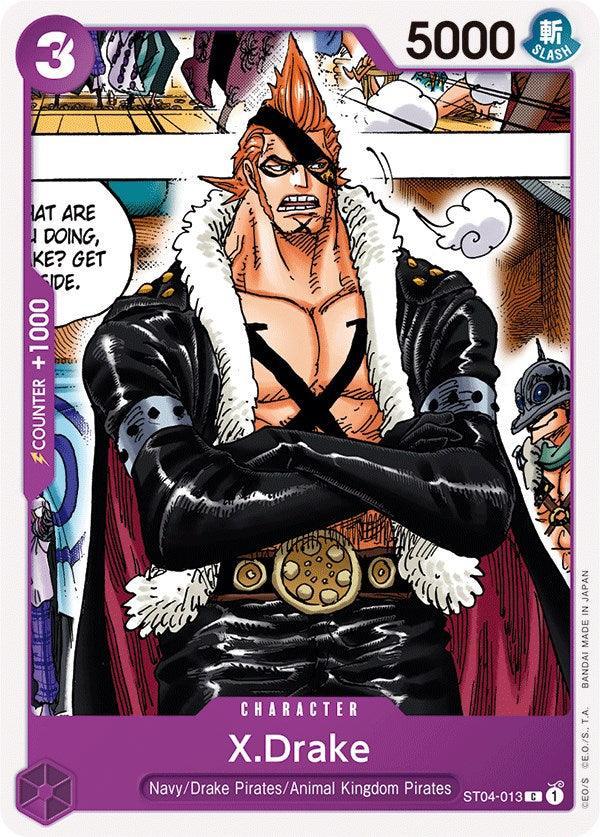 Animal Kingdom Pirates, Character, Common, Drake Pirates, Navy, Starter Deck: Animal Kingdom Pirates, Starter Decks X.Drake [Starter Deck: Animal Kingdom Pirates] - Trading Card World