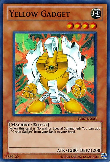 Earth, Effect Monster, Machine, Super Rare, Turbo Pack: Booster Seven, Unlimited Yellow Gadget [TU07-EN003] Super Rare - Trading Card World