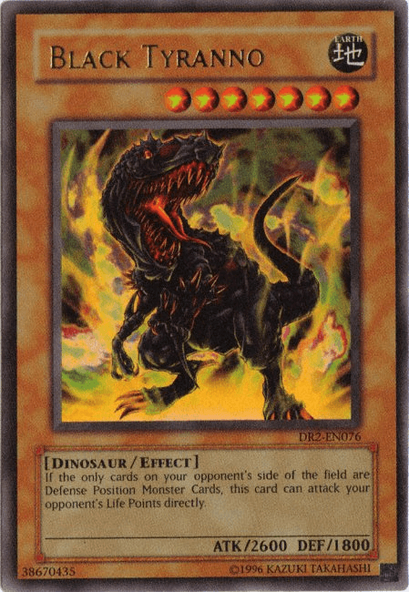 Dark Revelation Volume 2, Dinosaur, Earth, Effect Monster, Ultra Rare, Unlimited Black Tyranno [DR2-EN076] Ultra Rare - Trading Card World