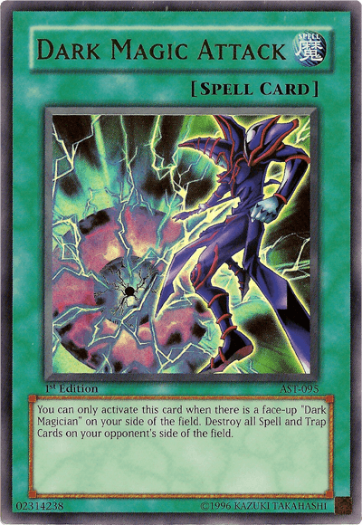 1st Edition, Ancient Sanctuary, Normal Spell, Spell, Ultra Rare, Unlimited Dark Magic Attack [AST-095] Ultra Rare - Trading Card World