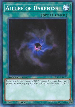 1st Edition, Common, Normal Spell, Speed Duel: Twisted Nightmares, Spell Allure of Darkness [SS05-ENA26] Common - Trading Card World