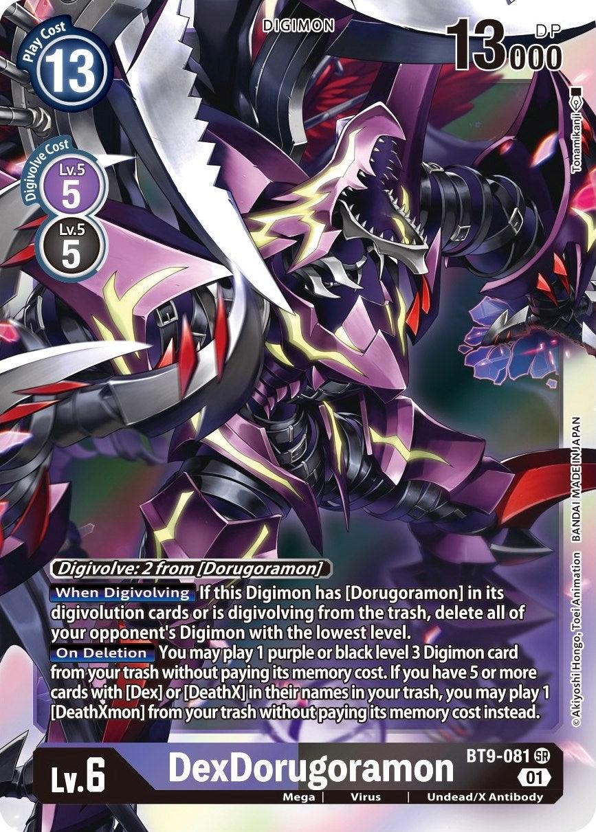 BT9-081, Digimon, Mega, Purple/Black, Super Rare, Undead/X Antibody, Virus, X Record DexDorugoramon [BT9-081] [X Record] - Trading Card World