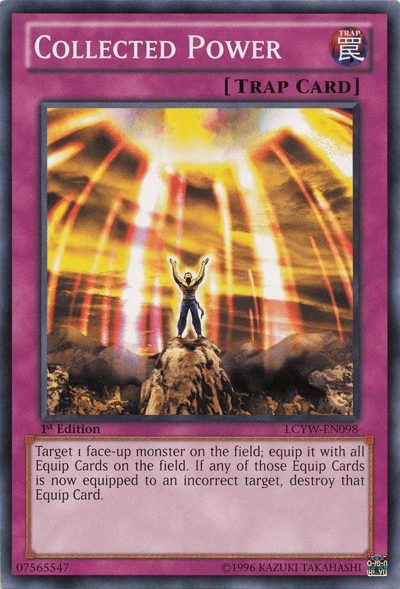 1st Edition, Common, Legendary Collection 3: Yugi's World, Normal Trap, Trap, Unlimited Collected Power [LCYW-EN098] Common - Trading Card World