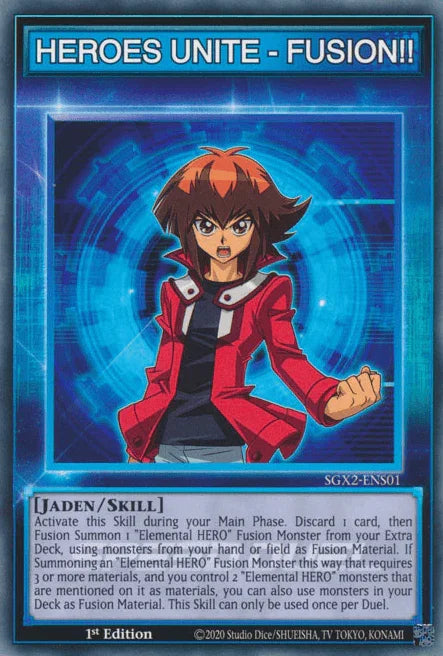 1st Edition, Common, Skill Card, Speed Duel GX: Midterm Paradox HEROES UNITE - FUSION!! [SGX2-ENS01] Common - Trading Card World