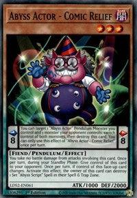 1st Edition, Common, Dark, Fiend, Legendary Duelists: Season 2, Pendulum/Effect Monster Abyss Actor - Comic Relief [LDS2-EN061] Common - Trading Card World